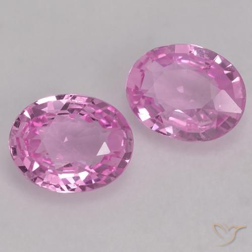 0.82 ctw Purple Sapphire Stones, Natural Sapphire in Oval Facet Shape for Sale