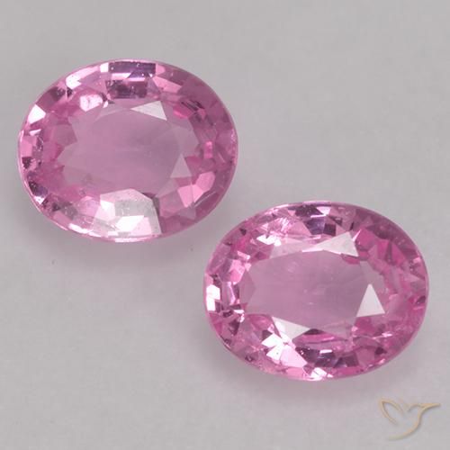 0.78 ct Loose Pink Sapphire, 5 x 3.9 mm Oval Cut From Madagascar, Photo A