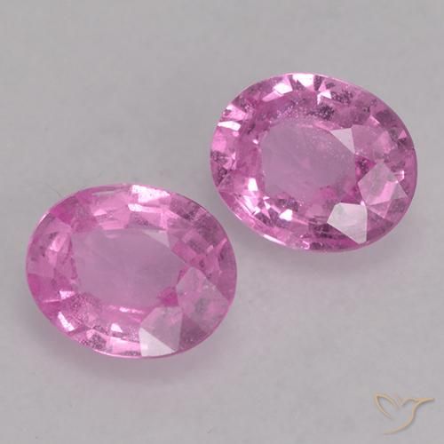0.72 ctw Purple Sapphire Stones, Natural Sapphire in Oval Facet Shape for Sale
