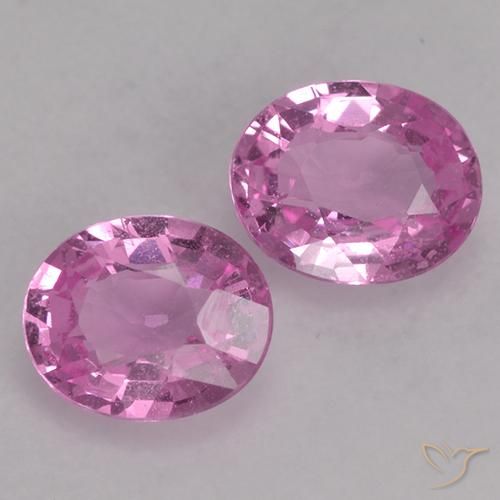 0.80 ctw Purple Sapphire Stones, Natural Sapphire in Oval Facet Shape for Sale