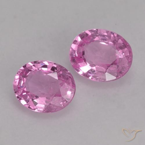 0.82 ctw Purple Sapphire Stones, Natural Sapphire in Oval Facet Shape for Sale