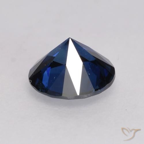 Sapphire Gemstone in 5 mm (calibrated) Size for Sale, Sapphire Stone in Dark Blue Color