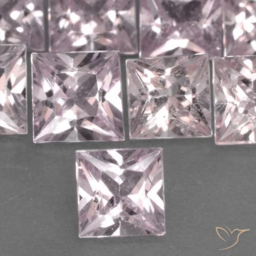 0.42ct Natural Coral Pink Sapphire, Square, VS