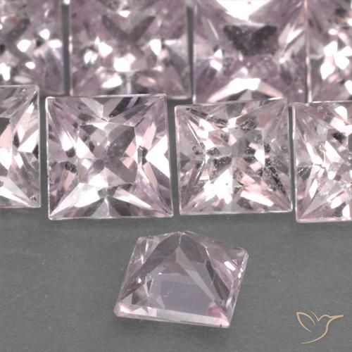Sapphire Gemstones in 4 x 4 mm (calibrated) Size for Sale, Sapphire Stones in Coral Pink Color