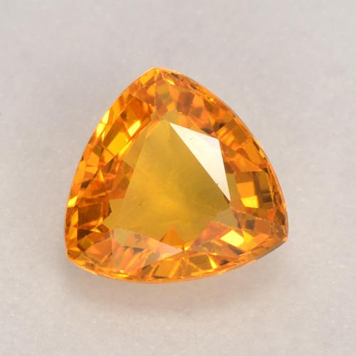 Naranja oscuro Zafiro Gema - 0.7ct Forma trillón (ID: 530622)