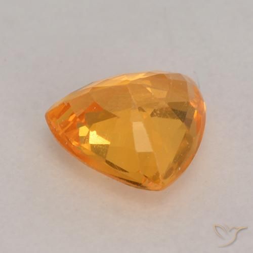Sapphire Gemstone in 5.5 x 5.4 mm Size for Sale, Sapphire Stone in Gold Color