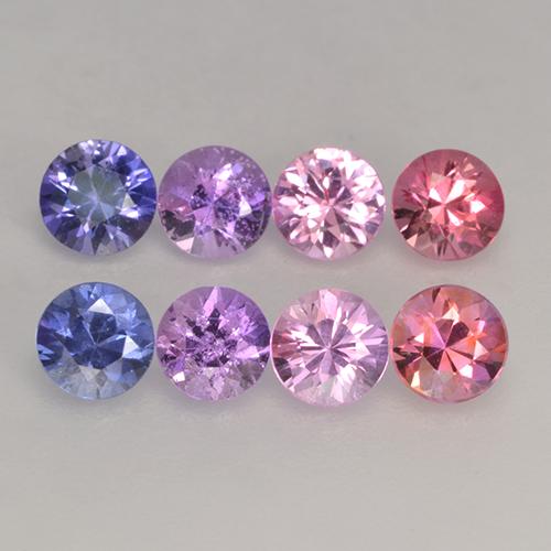 Mehrfarbig Saphir Edelstein - 0.2ct Diamanten-Schliff (ID: 531905)