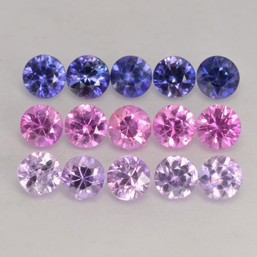 Многоцветный Сапфир Камень - 0.2ct Бриллиантовая Огранка (ID: 531907)