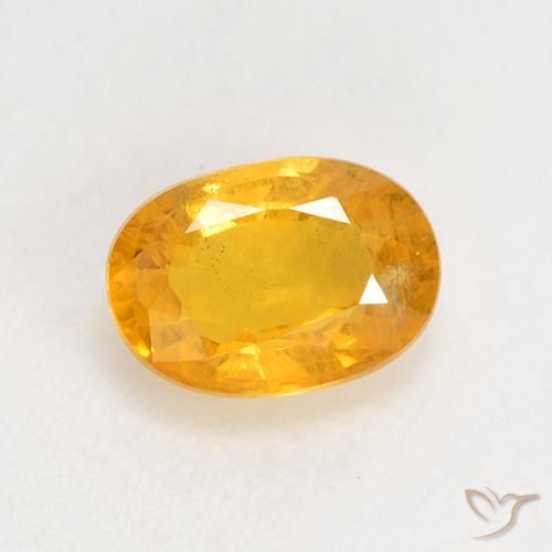 1.04ct Natural Medium Golden Sapphire, Oval, VS-SI