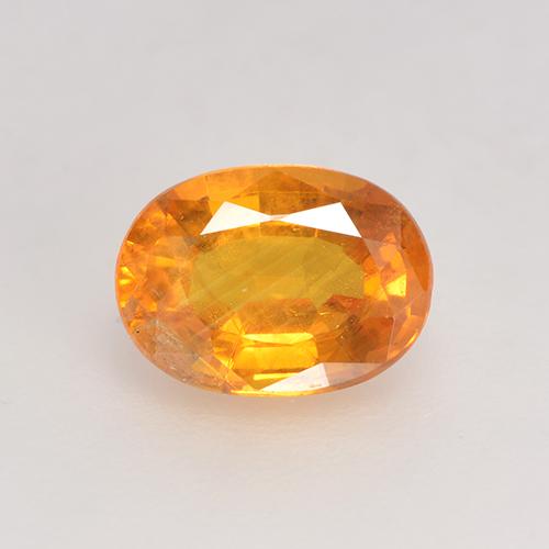 Orange-Gold Saphir Edelstein - 1.2ct Oval facettiert (ID: 532225)