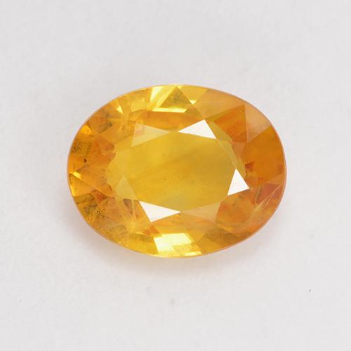 Orange-Gold Сапфир Камень - 1.4ct Фасетный Овал (ID: 532334)