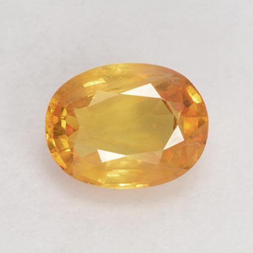 Medium Orange Сапфир Камень - 1ct Фасетный Овал (ID: 532502)