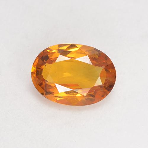 Zaffiro Ovale sfaccettato da 1,12 ct dal Madagascar, dimensione 7,5 x 5,5mm, purezza VS, pietra preziosa naturale Riscaldato, Zaffiro 1pc in colore Albicocca Arancia, durezza Mohs di 9 adatto per gioielli da indossare ogni giorno, Pietra zodiacale Toro, Photo A