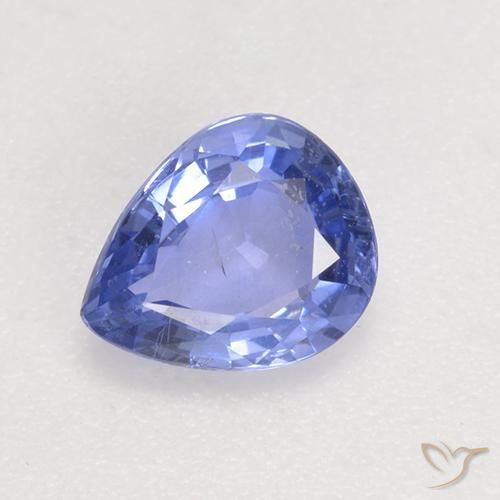 0,67 ct birnenschliff blauer Saphir aus Sri Lanka, Größe 6,1 x 5,1mm, natürlicher Edelstein, VS Reinheit, 1 Stück birnenschliff Saphir, Mohs-Härte von 9 Geeignet für den täglichen Gebrauch im Schmuck , Sternzeichen Stier, Photo A