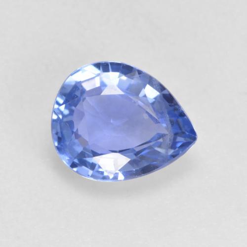 Pastel Blue Saphir Edelstein - 0.8ct Birnen Schliff (ID: 533531)