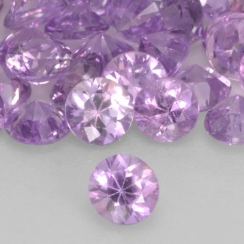 0.13 ct Violet Sapphire Gemstone, Sapphire Gem in Diamond-Cut Shape for Sale.