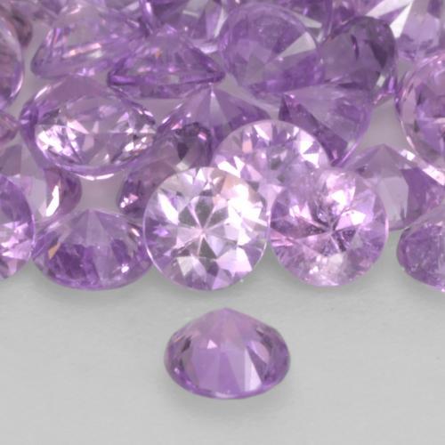 Sapphire Gemstone in 3.2 mm Size for Sale, Sapphire Stone in Pinkish Violet Color