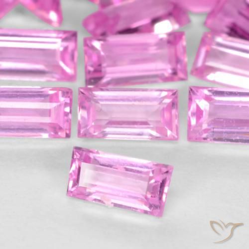 1.34 ctw Purple Sapphire Stones, Natural Sapphire in Baguette Facet Shape for Sale