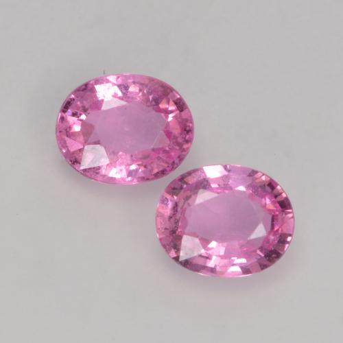 Royal Purple Pink Sapphire Gem - 0.4ct Oval Facet (ID: 534323)