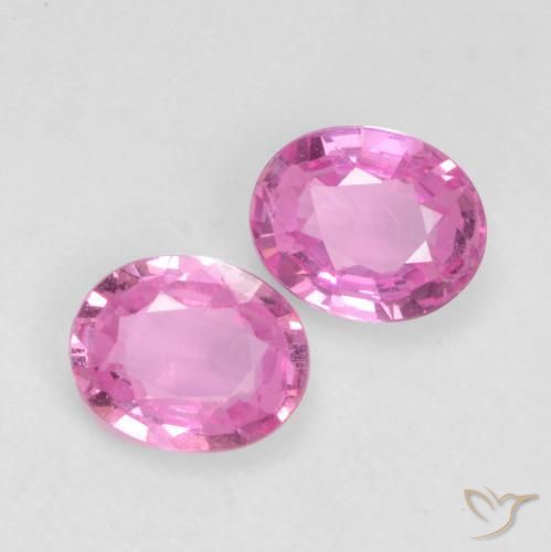 0.74 ctw Purple Sapphire Stones, Natural Sapphire in Oval Facet Shape for Sale