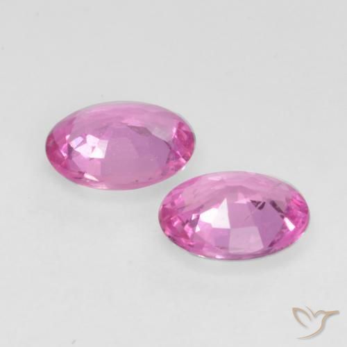 Sapphire Gemstones in 5 x 4 mm (calibrated) Size for Sale, Sapphire Stones in Medium Purple Color