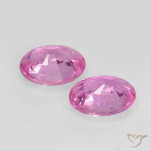 Sapphire Gemstones in 5 x 4 mm (calibrated) Size for Sale, Sapphire Stones in Intense Purple Color