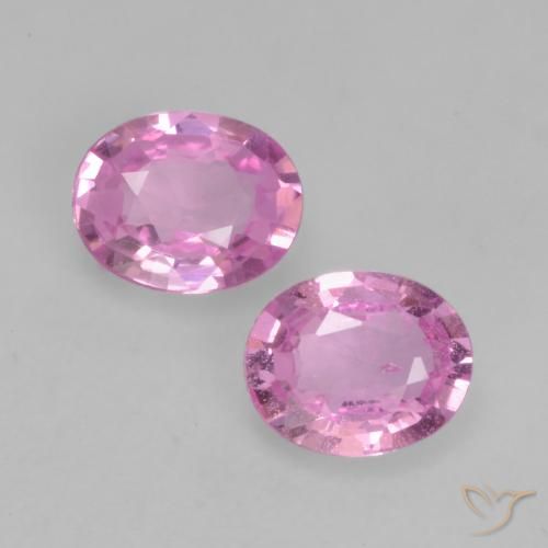 0.64ctw Natural Bright Pinkish Purple Sapphire, Oval, VS