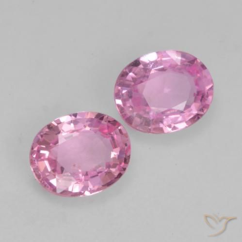0.76 ctw Purple Sapphire Stones, Natural Sapphire in Oval Facet Shape for Sale
