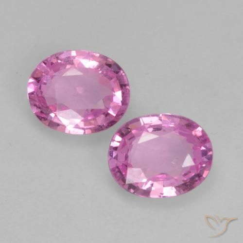0.76ctw Natural Bright Pinkish Purple Sapphire, Oval, VS
