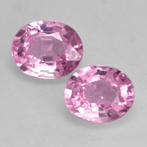Very Light Royal Purple Pink Сапфир Камень - 0.5ct Фасетный Овал (ID: 534335)