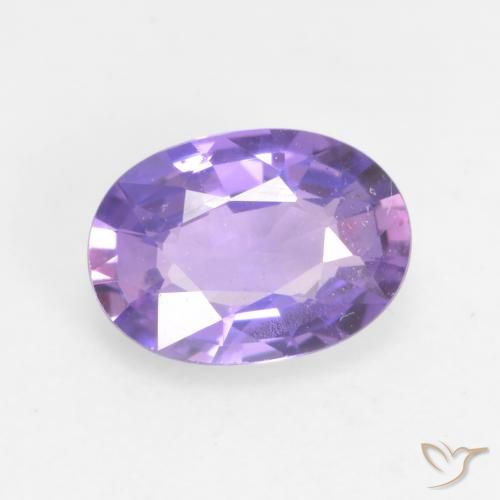 0.66ct Natural Light Pinkish Violet Sapphire, Oval, VVS-VS