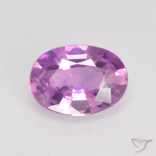 0.59ct Natural Intense Purple Sapphire, Oval, VVS-VS