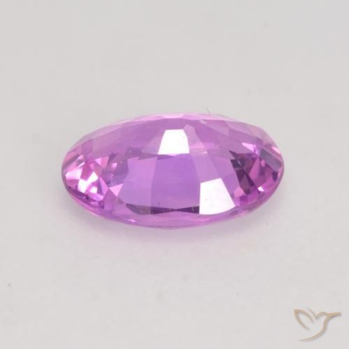 Sapphire Gemstone in 6.2 x 4.5 mm Size for Sale, Sapphire Stone in Intense Purple Color