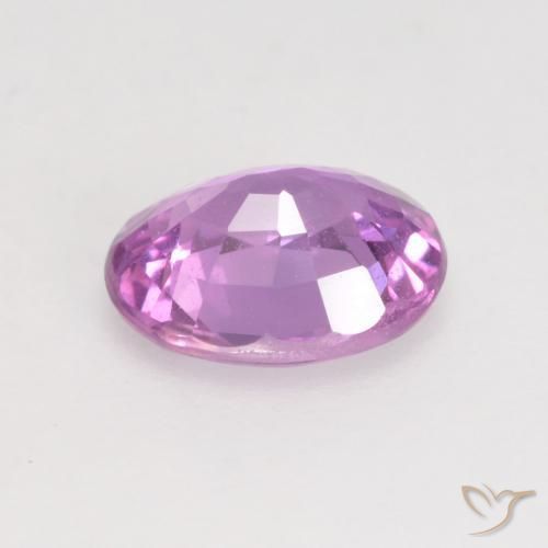 Sapphire Gemstone in 6.2 x 5.1 mm Size for Sale, Sapphire Stone in Pinkish Purple Color