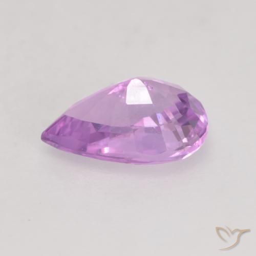 Sapphire Gemstone in 6.5 x 4.2 mm Size for Sale, Sapphire Stone in Pinkish Violet Purple Color