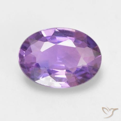 0.58ct Natural Medium Pink Violet Sapphire, Oval, VVS-VS