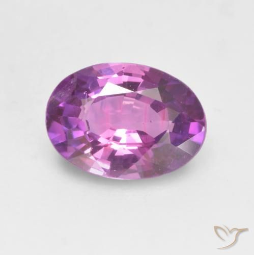 0.65ct Natural Intense Purple Sapphire, Oval, VVS-VS