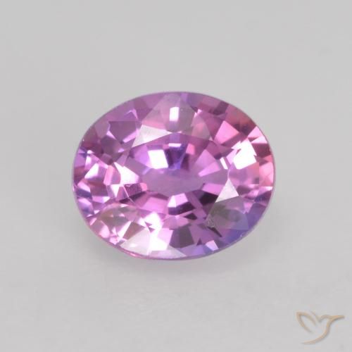 0.73ct Natural Pinkish Purple Sapphire, Oval, VVS-VS