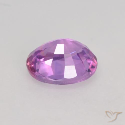 Sapphire Gemstone in 5.7 x 4.7 mm Size for Sale, Sapphire Stone in Pinkish Purple Color