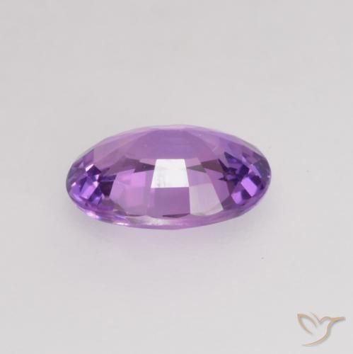 Sapphire Gemstone in 6.5 x 4.6 mm Size for Sale, Sapphire Stone in Deep Violet Color