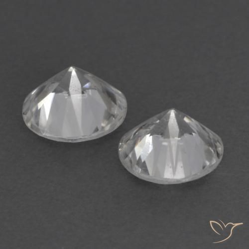 Sapphire Gemstones in 4.3 mm Size for Sale, Sapphire Stones in White Color