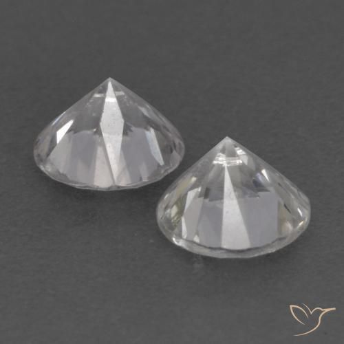 Sapphire Gemstones in 4.3 mm Size for Sale, Sapphire Stones in White Color