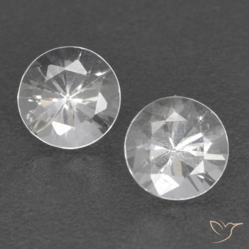 0.71 ct White Sapphire, 4.1 mm Diamond Cut From Madagascar, Photo A