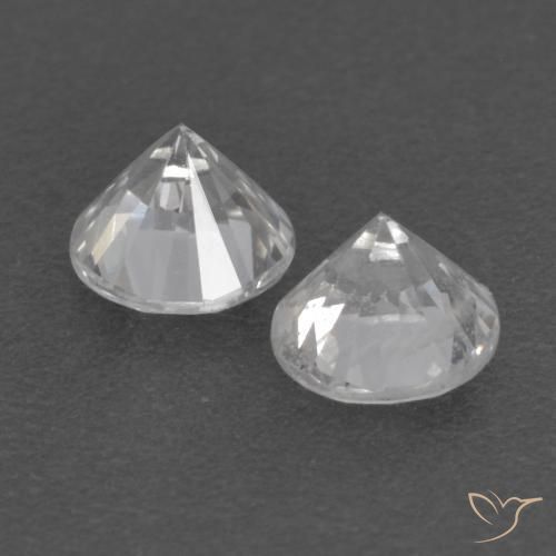 Sapphire Gemstones in 4 mm (calibrated) Size for Sale, Sapphire Stones in White Color