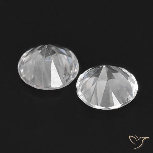 Sapphire Gemstones in 4.2 mm Size for Sale, Sapphire Stones in White Color