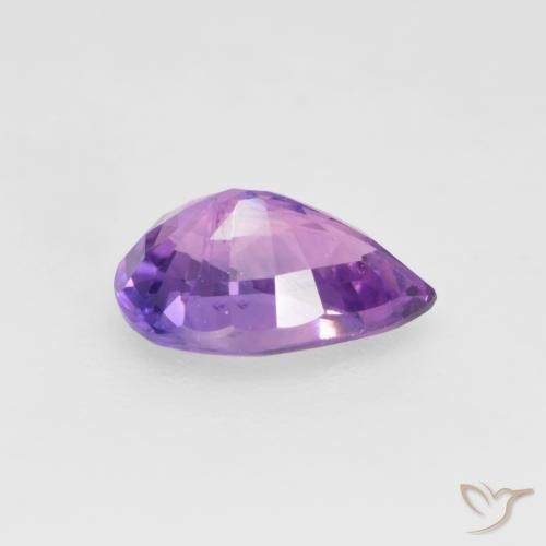 Sapphire Gemstone in 6.5 x 4.2 mm Size for Sale, Sapphire Stone in Electric Purple Color