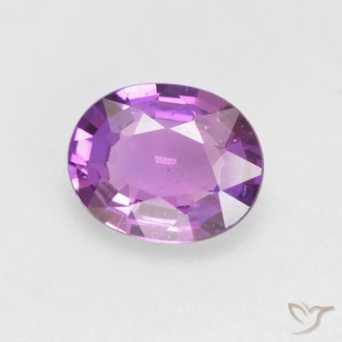 0.57ct Natural Medium Purple Sapphire, Oval, VS