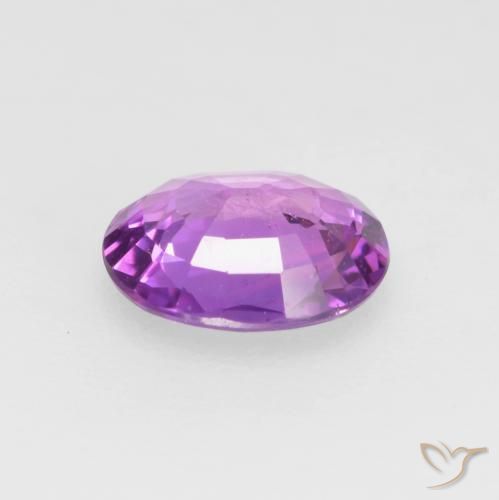 Sapphire Gemstone in 5.9 x 4.8 mm Size for Sale, Sapphire Stone in Medium Purple Color