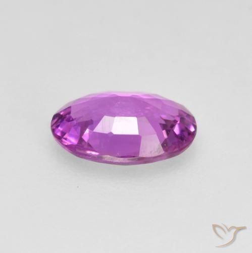 Sapphire Gemstone in 5.9 x 4.2 mm Size for Sale, Sapphire Stone in Intense Purple Color