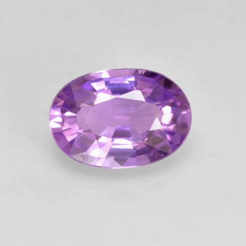 Medium Violet Sapphire Gem - 0.7ct Oval Facet (ID: 535166)